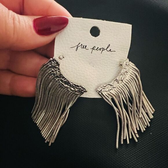 NWT Free People Silver Tone Earrings - Picture 1 of 5